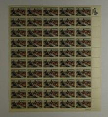 US SCOTT 1243 PANE OF 50 AMERICAN ARTIST CM RUSSELL 5 CENT FACE MNH