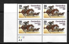 USA SC # 2754 Cherokee Strip Land Run 1893 – Plate Number BLK4 .MNH