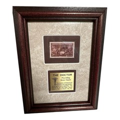 Vintage “The Doctor” Stamp Framed & Matted