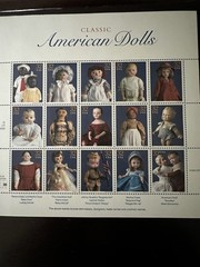 USPS CLASSIC AMERICAN DOLLS 32 CENTS STAMPS 1996 MULTI-COLOR EUC