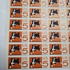 Stamp US Postage 5c 5 Cent Sheet OF 50 Stamps Humane Treatment Of Animals Dog