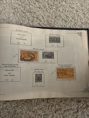 Vintage 1930s U.S. Stamp Album – 1893 Columbians, Prexies, Airmail & Philippines