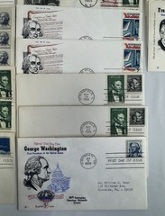 US Presidents and American History First Day Cover Collection 18 Covers