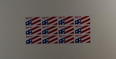 US SCOTT 2475a BOOKLET OF 12 FLAG STAMPS 25 CENT FACE MNH